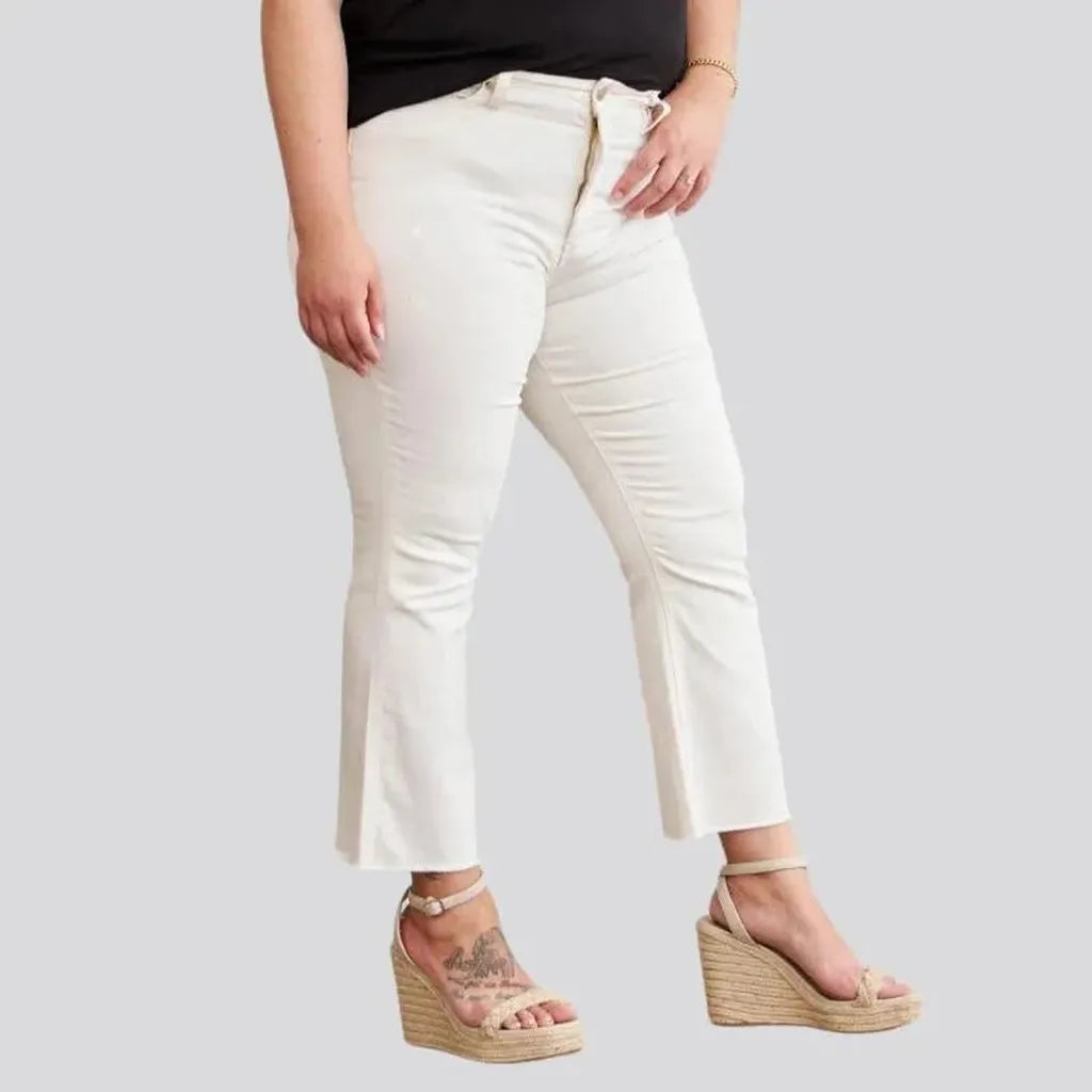 Color women's sand jeans