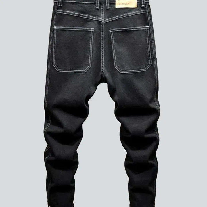 Black streetwear baggy jeans