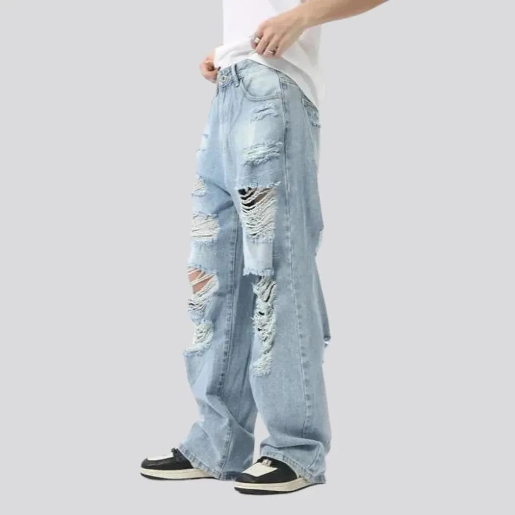 Grunge men's jeans