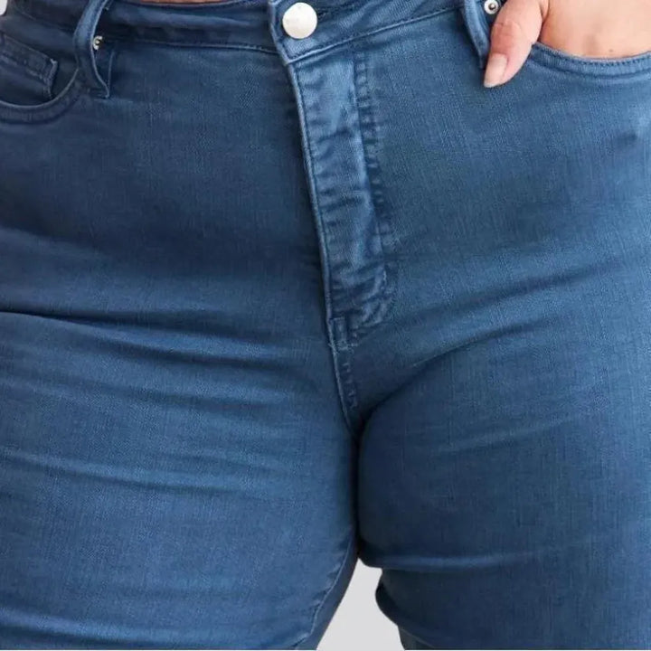 Y2k cutoff-bottoms jeans
 for women