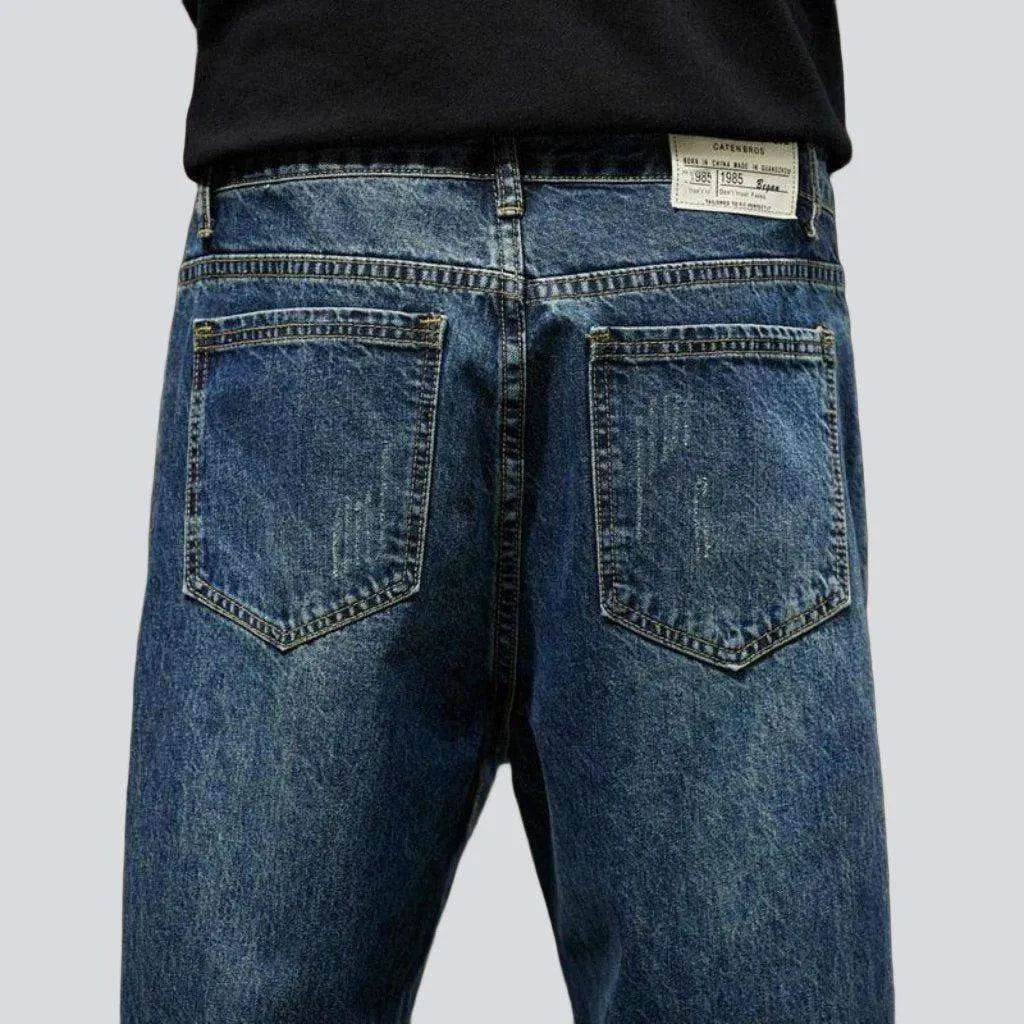 Medium wash blue men's jeans