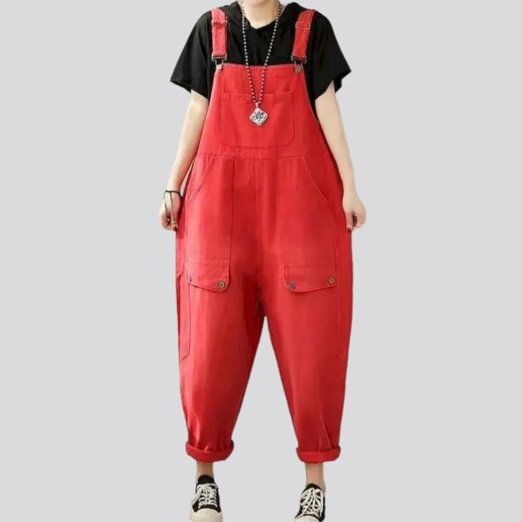 Y2k baggy women's denim jumpsuit | Jeans4you.shop