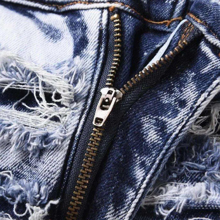 Vintage design distressed men's jeans
