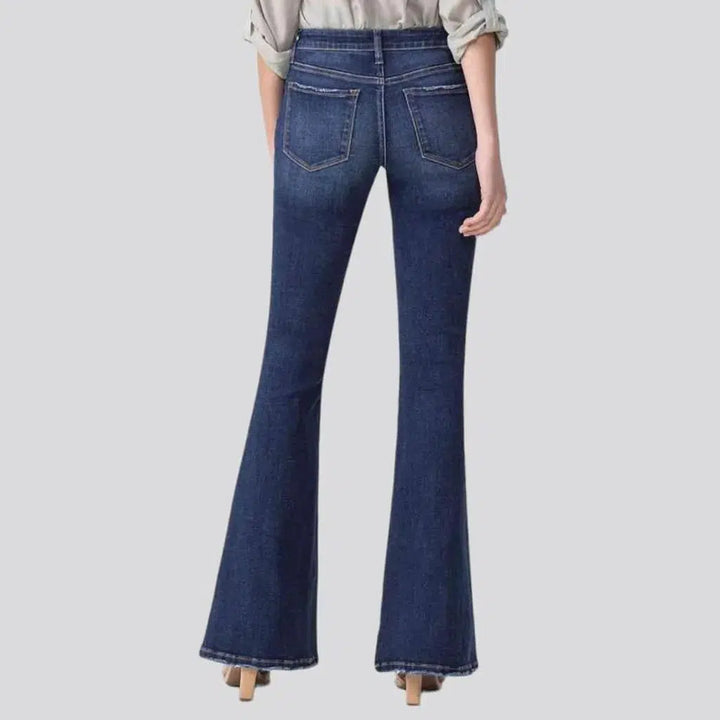 Lined polished jeans
 for women