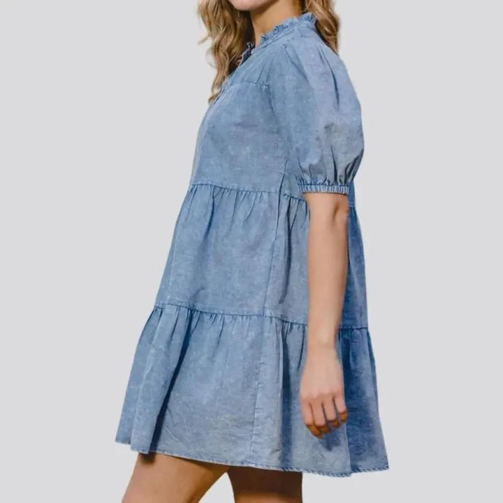 Loose jeans dress
 for ladies