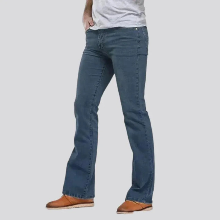 Bootcut men's stonewashed jeans