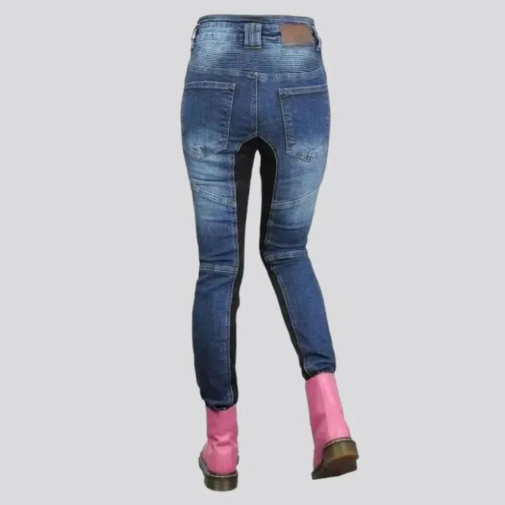 Slim biker jeans
 for women