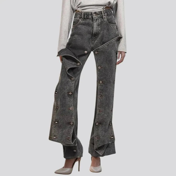 Retro bootcut high-rise women's jeans