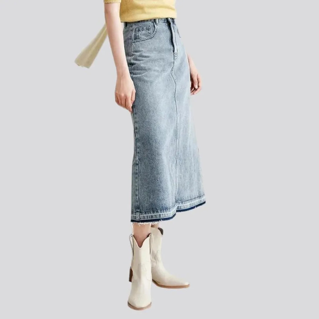 Street women's denim skirt
