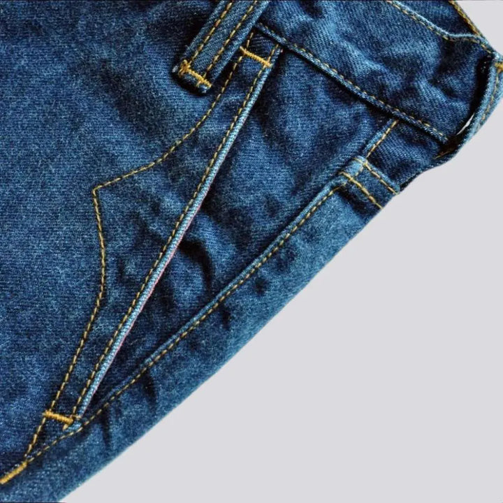 Medium wash men's selvedge jeans