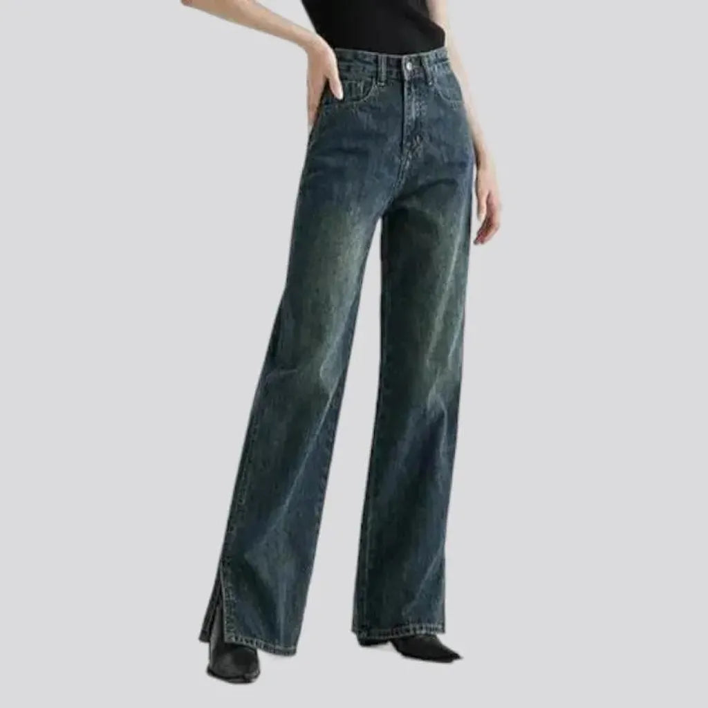 Wide-leg vintage jeans
 for ladies