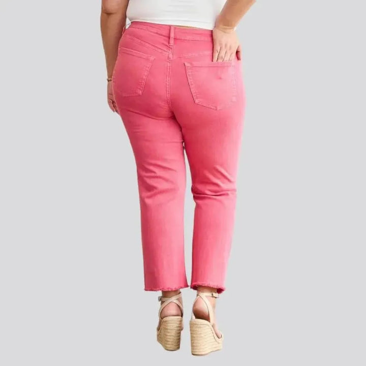 Plus-size women's color jeans