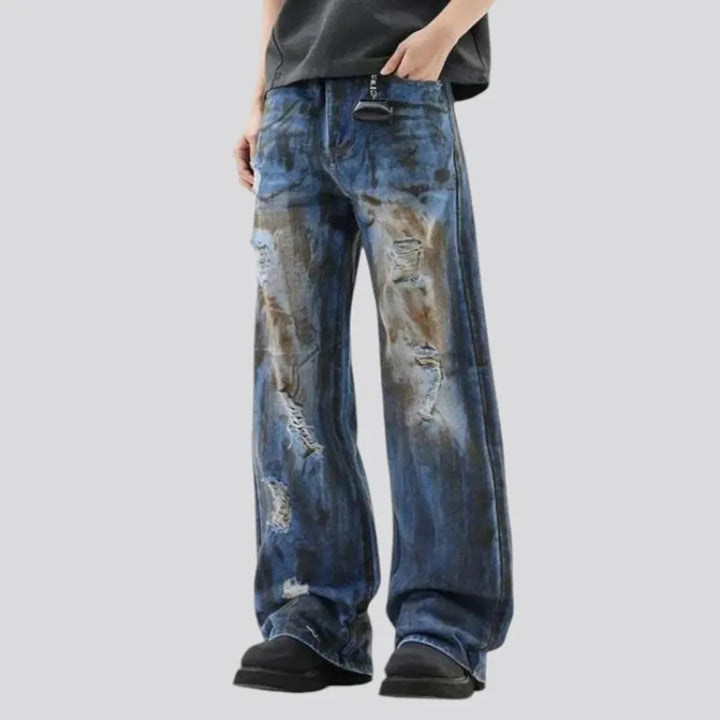 Vintage mid rise street style men's jeans