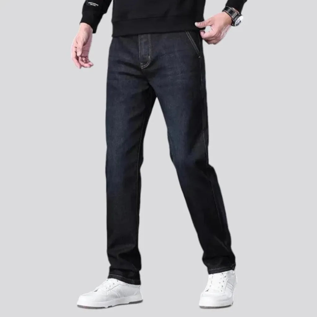 Slim fit high rise men's jeans