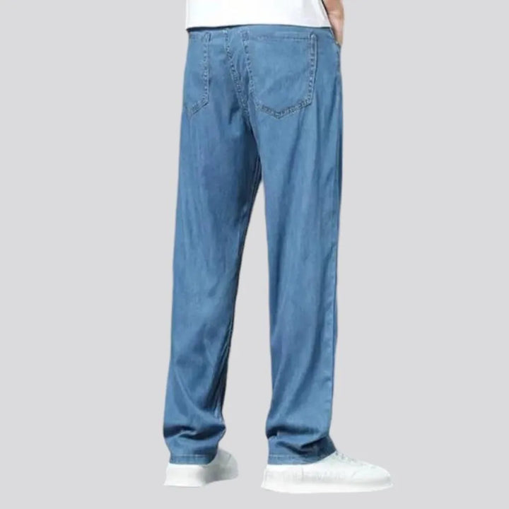 Soft-fabric men's straight jeans