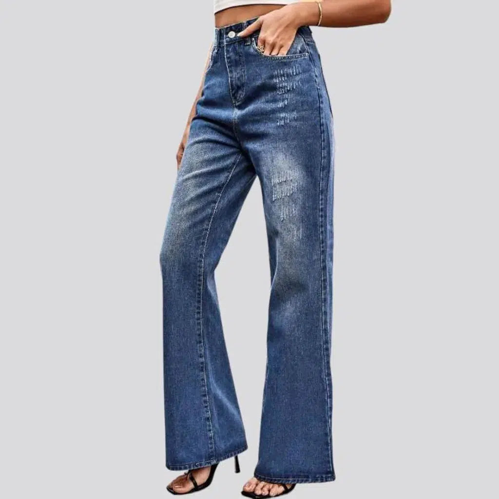 Flared street jeans
 for ladies