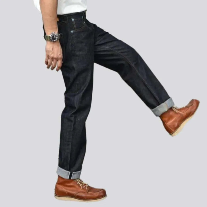 Mid-weight men's self-edge jeans