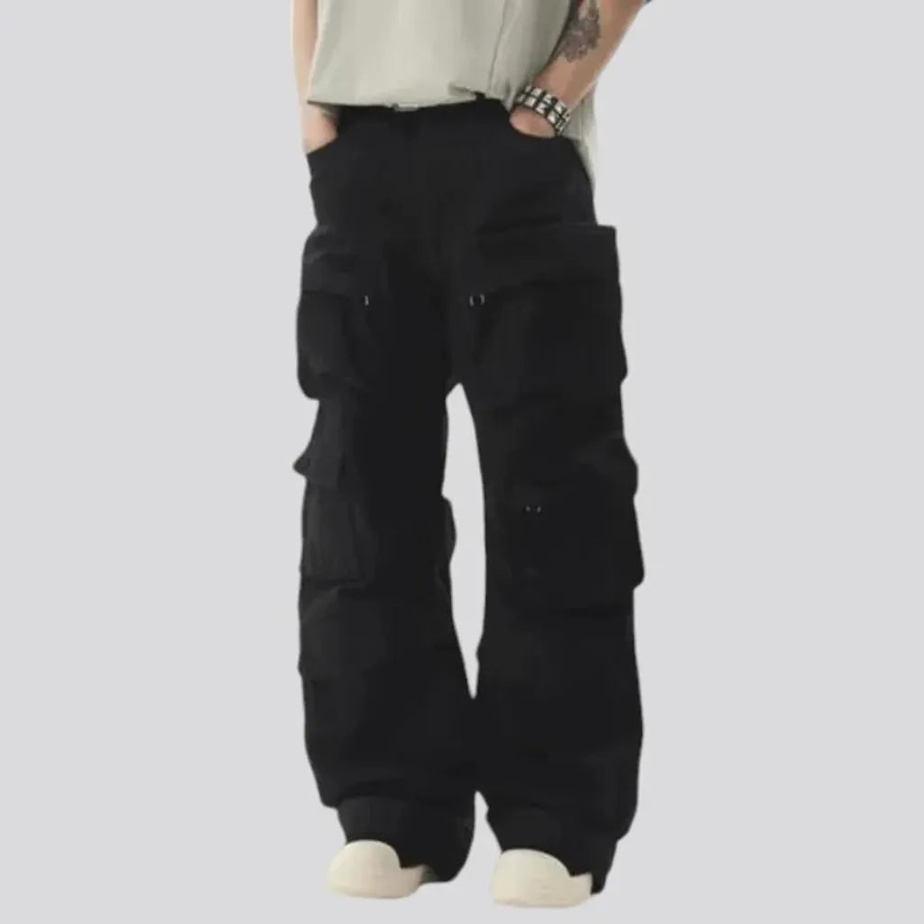 Cargo zipper y2k style men's jeans