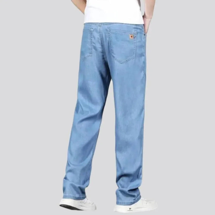 Lyocell men's high-waist jeans