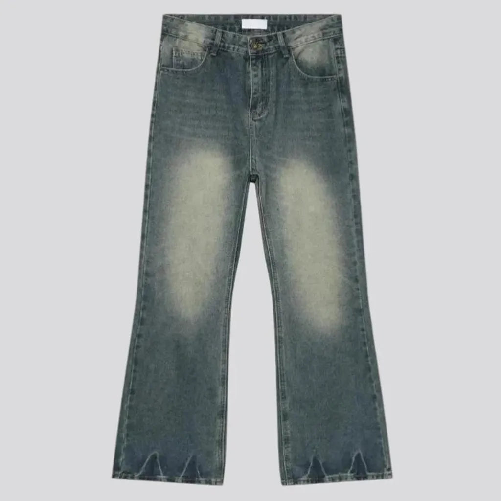 Casual mid rise men's jeans