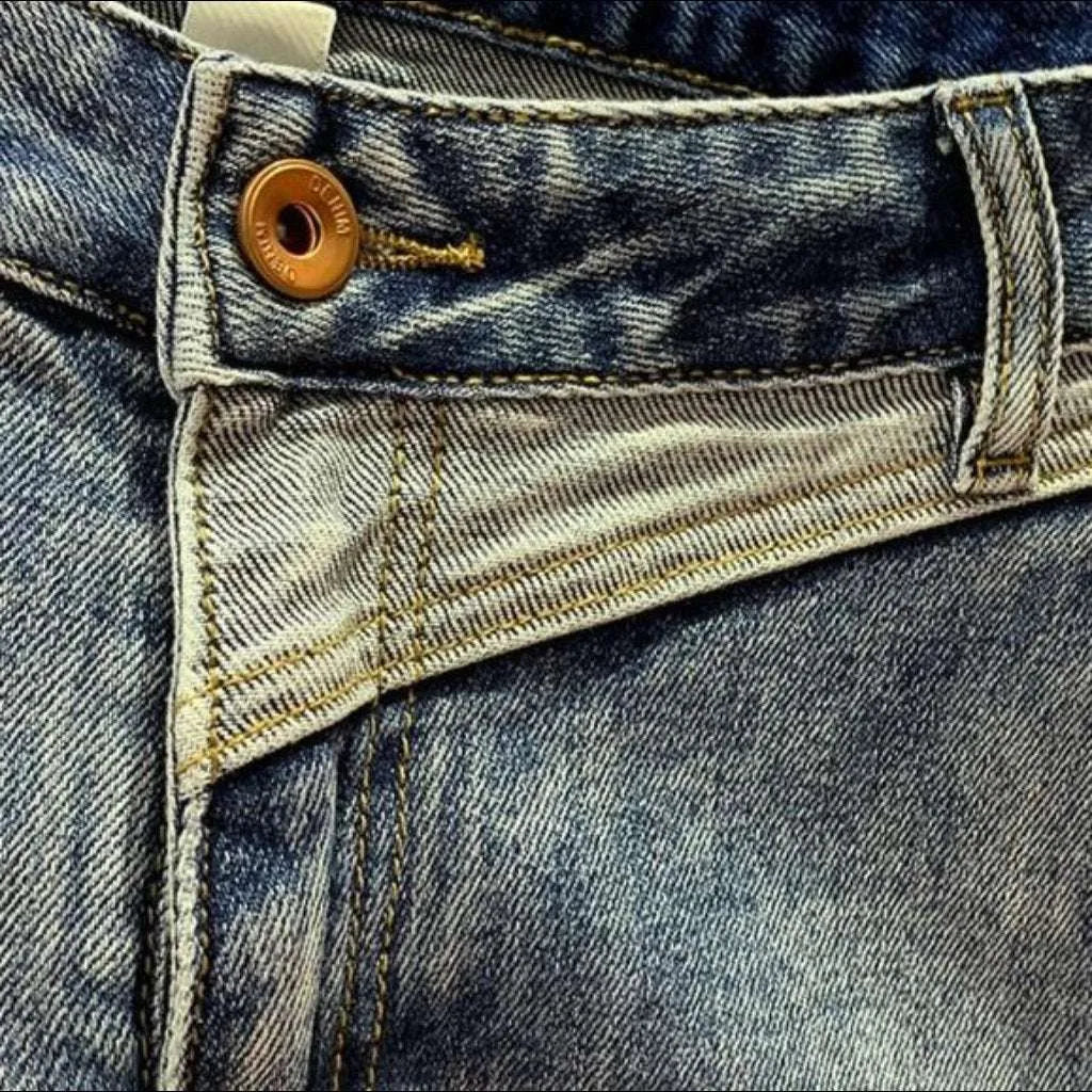 Y2k men's mid-waist jeans