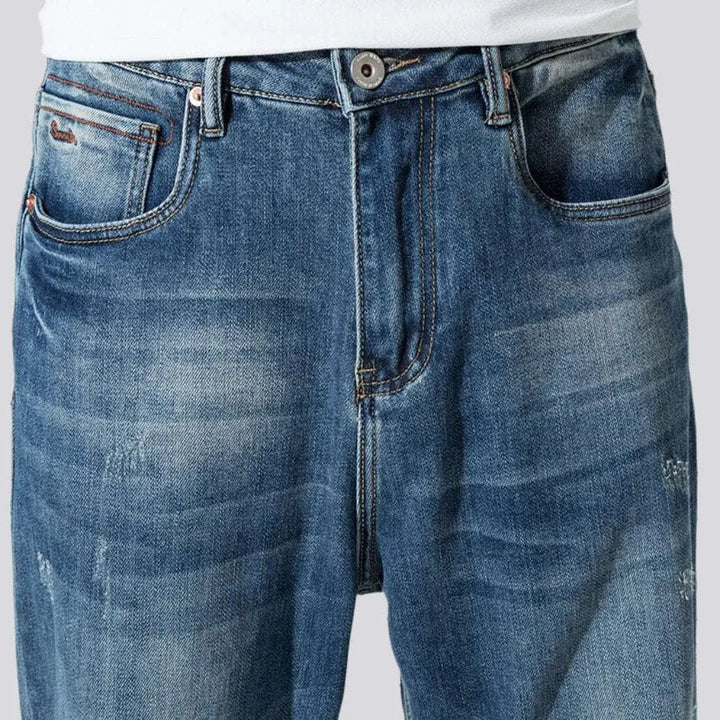 Men's medium-wash jeans