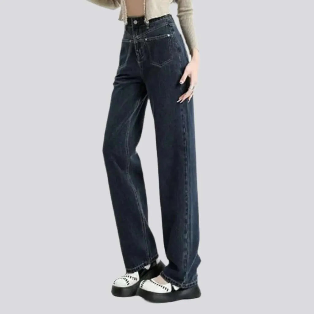 Straight-pocket jeans for women