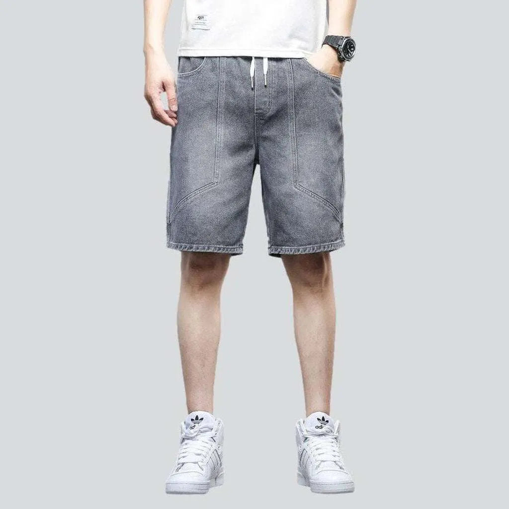 Street fashion men's denim shorts