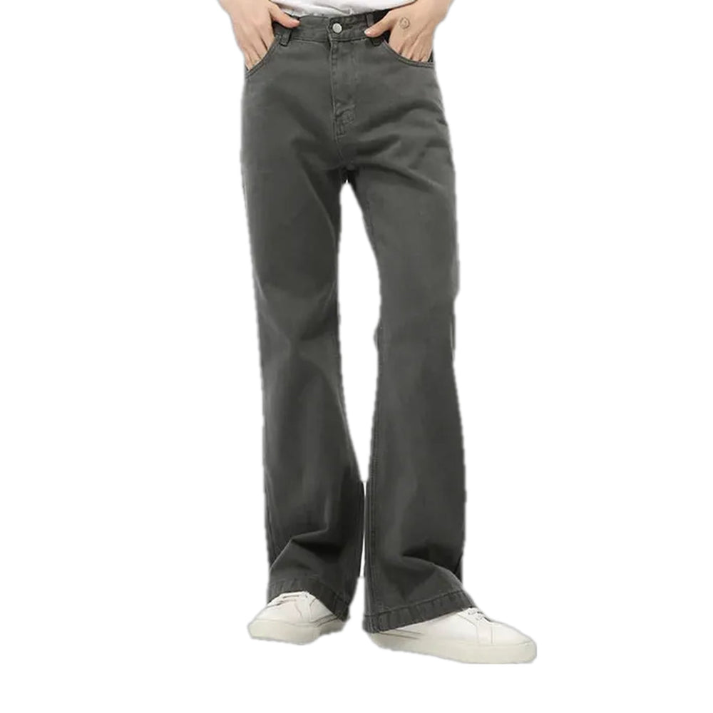 Fashionable Casual Wide Fit Men's Jeans - Grey