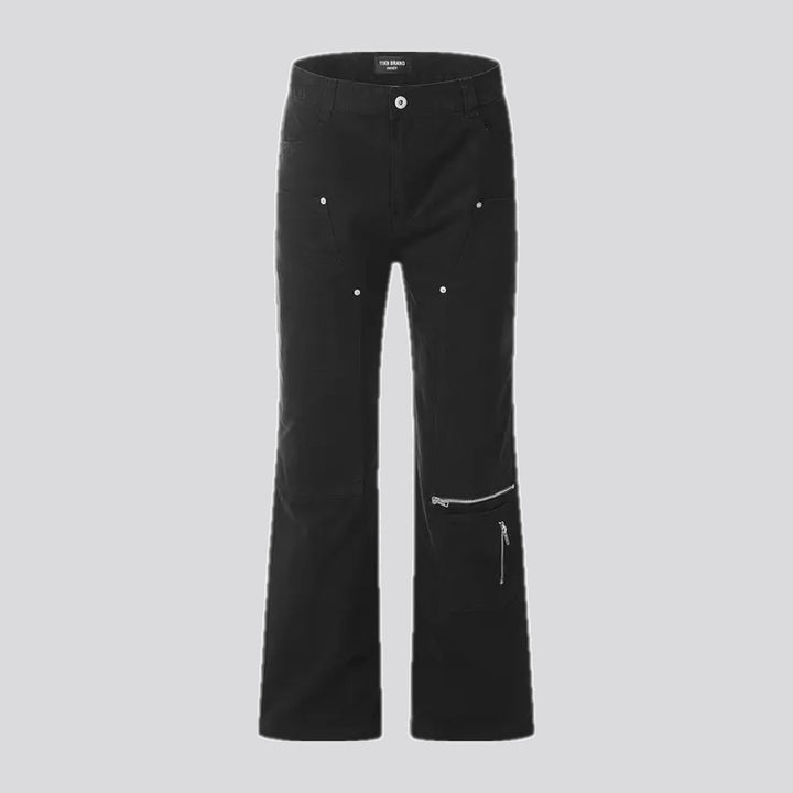 Mid-rise fashion men's denim pants