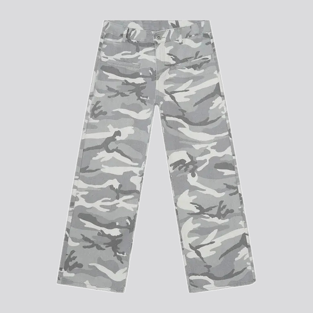 Stylish camo men's jeans