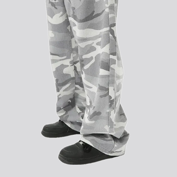 Stylish camo men's jeans