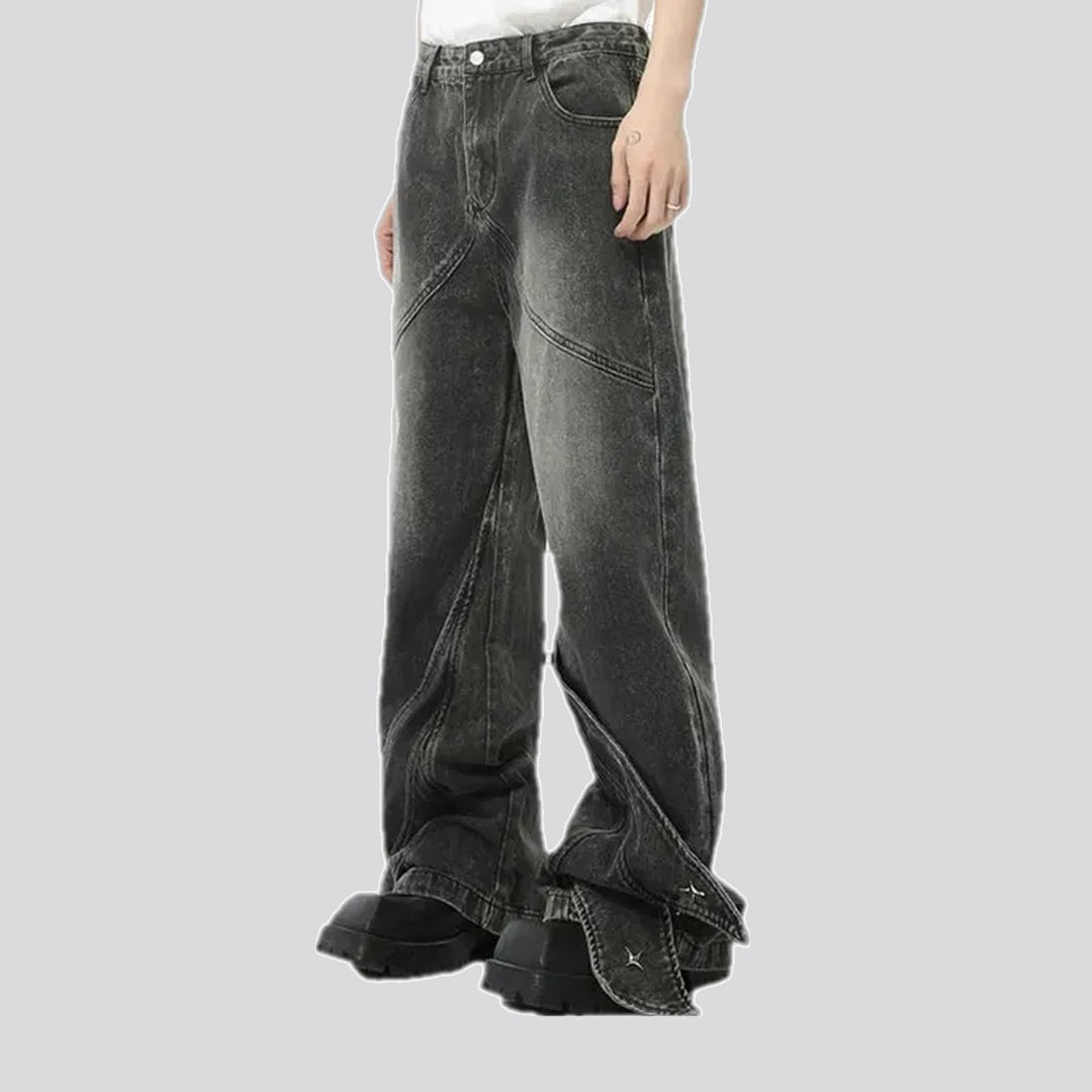 Retro and wide fit men's jeans