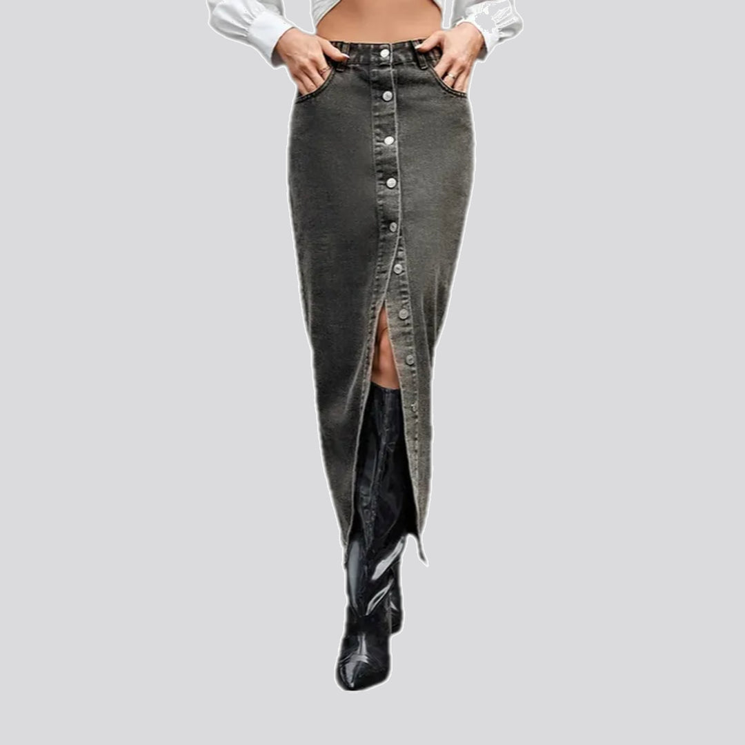 High-waist Fashion Pencil Vintage Jean Skirt | Jeans4you.shop