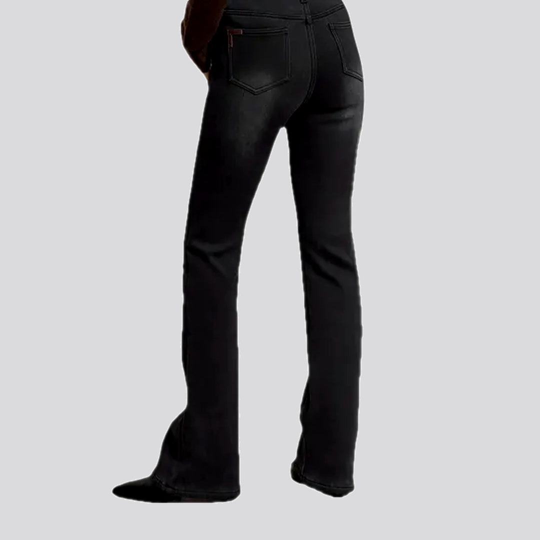 Insulated bootcut and tight women's jeans