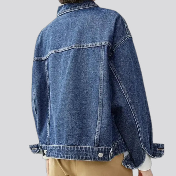 Oversized women's jean jacket