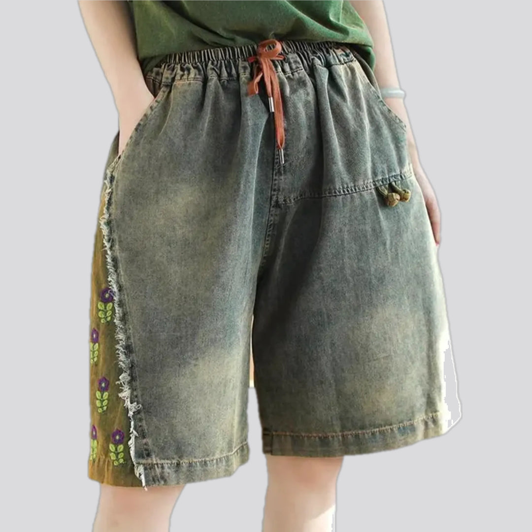 Vintage Boho Baggy Women's Jean Shorts | Jeans4you.shop