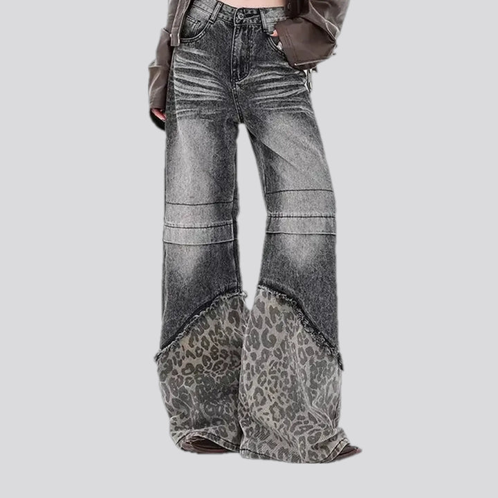 Baggy Fit Animal Print Women's Jeans | Jeans4you.shop