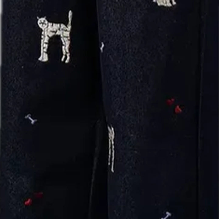 Multicolor animal print fashion jeans for men