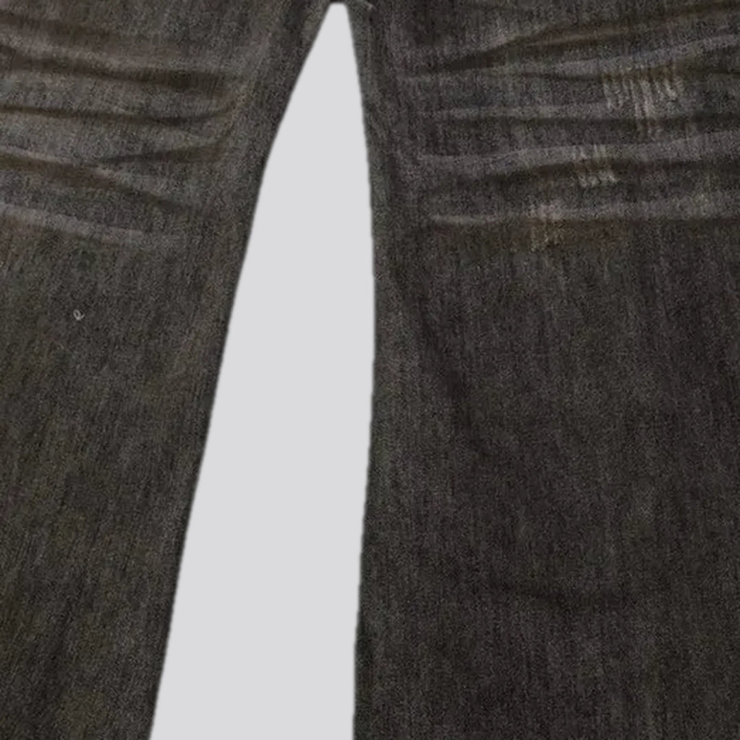 Retro ripped fashion men's jeans