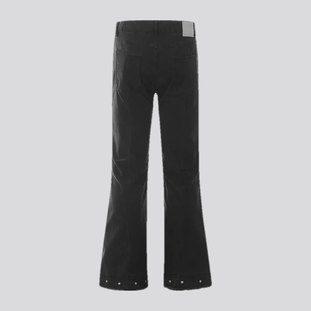 Monochrome bootcut fit fashion men's denim pants