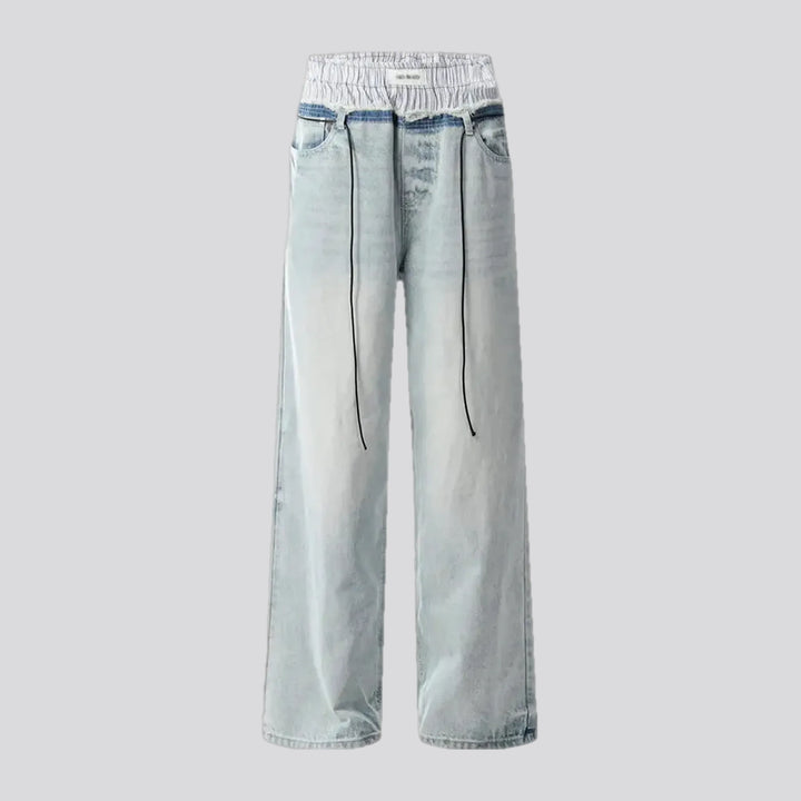 Light Pattern Mid Rise Men's Jeans | Jeans4you.shop