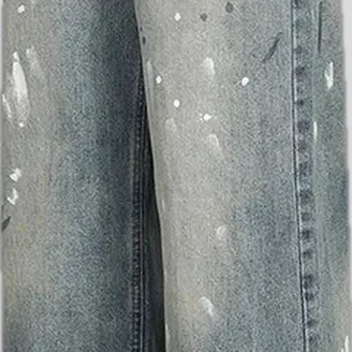 Light sanded fashion baggy men's jeans