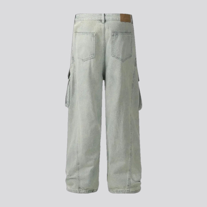 Baggy retro stonewashed men's jeans