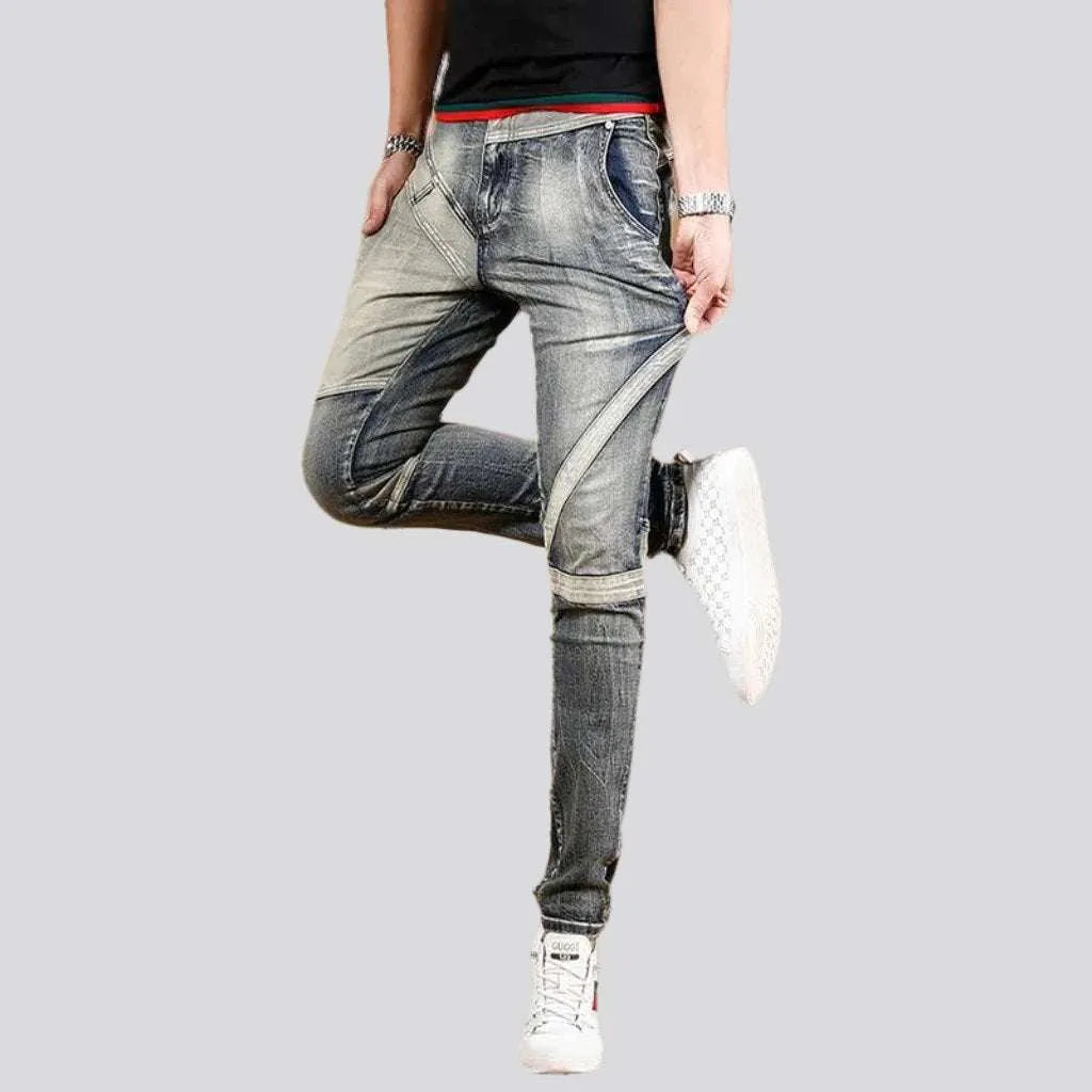 Men's mid-waist jeans