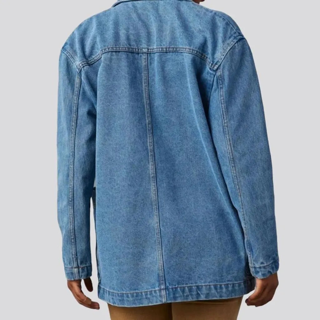 Denim blazer jacket for women