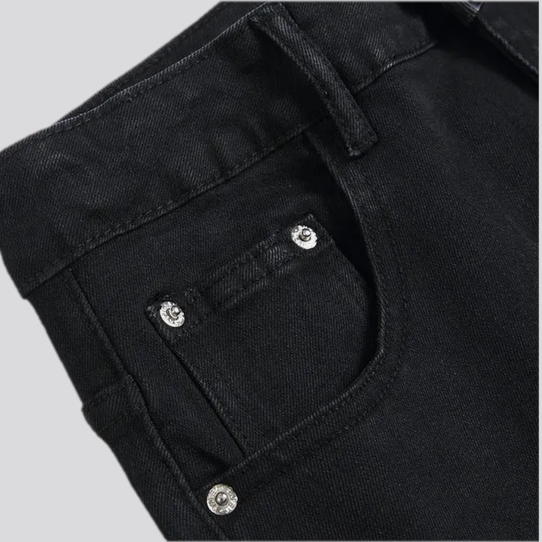 Fashionable elastic jeans for men