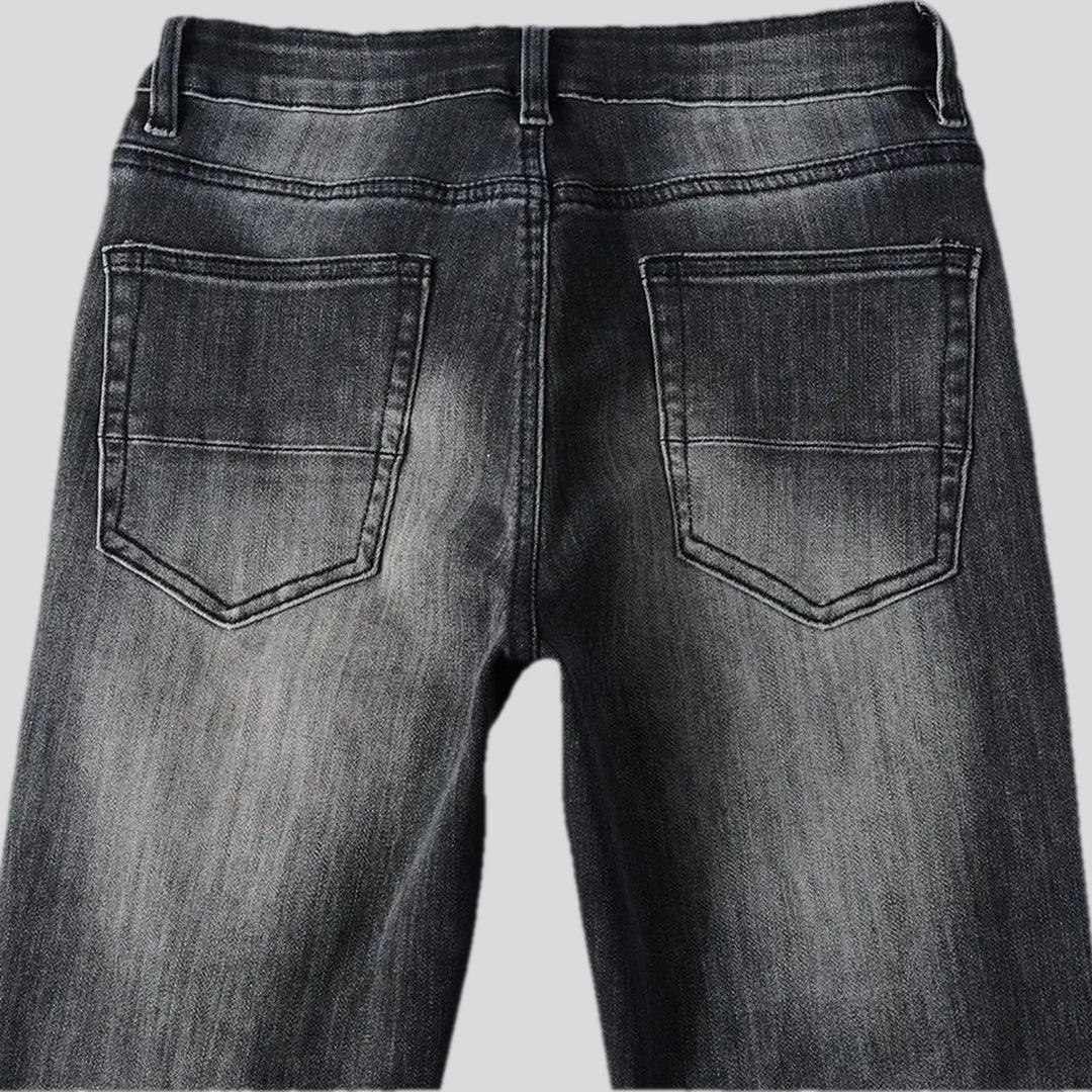 Mid rise stretchable men's jeans