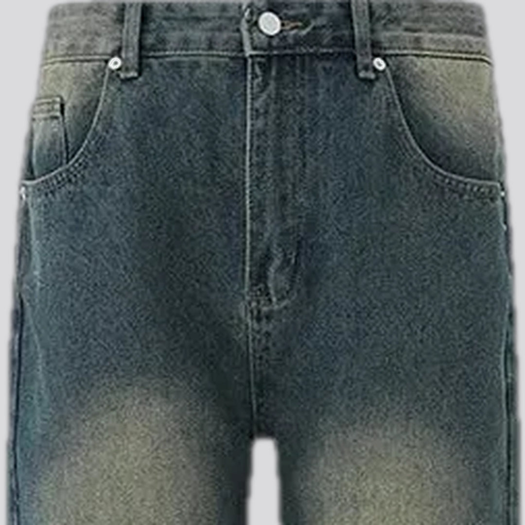 Stylish faded men's jeans