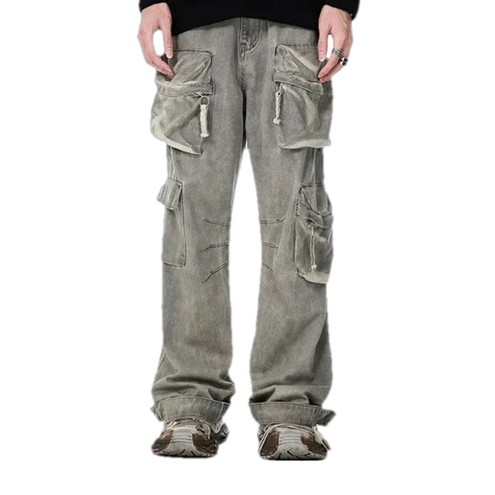 Mid Rise Jeans for Men - Grey